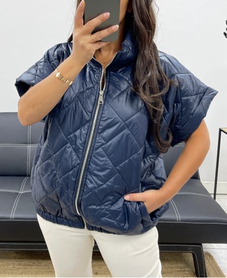NAVY NAVY AH255065 STEPPJACKE MIT REISSVERSCHLUSS