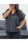 STEPPJACKE MIT REISSVERSCHLUSS AH255065 SCHWARZ