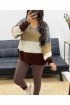 PULLOVER DOUX MULTICOLOR COL V AH255070 GRIS