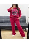 ENJOY AH255098 BURGUNDY SWEATSHIRT