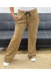 2-POCKET TROUSERS WITH RIBBED PLEATS AH255077 CAMEL