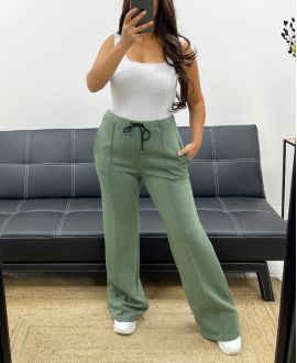 PANTALON 2 POCHES AVEC PLIS NERVURéS AH255077 KAKI