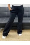 2-POCKET TROUSERS WITH RIBBED PLEATS AH255077 BLACK