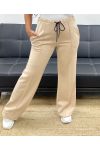 2-POCKET-HOSE MIT GERIPPTEN BUNDFALTEN AH255077 BEIGE