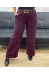 PAQUETE DE 4 PANTALONES DE 2 BOLSILLOS + CINTURÓN S-M-L-XL AH255114 CIRUELA
