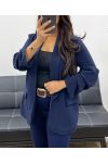 ROLLED-UP SLEEVE BLAZER JACKET AH255087 NAVY