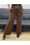 4-PACK 2-POCKET PANTS + BELT S-M-L-XL AH255114 CHOCOLATE