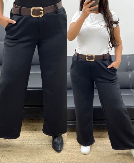 4ER PACK 2-TASCHEN-HOSE + GÜRTEL S-M-L-XL AH255114 SCHWARZ