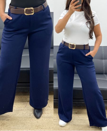 4-PACK 2-POCKET PANTS + BELT S-M-L-XL AH255114 NAVY