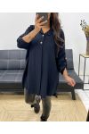 LONG OVERSIZED SHIRT PE0479 BLACK