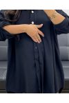LONG OVERSIZED SHIRT PE0479 BLACK