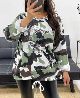 PE0826 MILITARY COTTON SWEATSHIRT