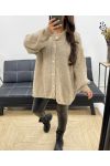 SOFT OVERSIZED VEST WITH BUTTONS AH255136 CAMEL