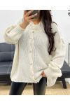 SOFT OVERSIZED VEST WITH BUTTONS AH255136 BEIGE