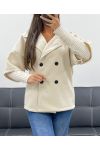 MANTEAU EFFET 2 EN 1 AH255145 BEIGE