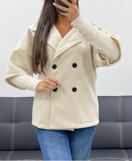 2-IN-1-EFFEKT-MANTEL AH255145 BEIGE