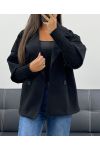 MANTEAU EFFET 2 EN 1 AH255145 NOIR