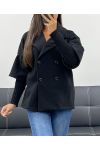 CAPPOTTO EFFETTO 2 IN 1 AH255145 NERO