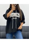 BROOKLYN EMBROIDERY HOODIE AH255139 BLACK