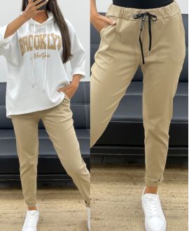 BEIGE AH255124 PANTS