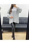 MORBIDO MAGLIONE OVERSIZE AH255091 GRIGIO CHIARO