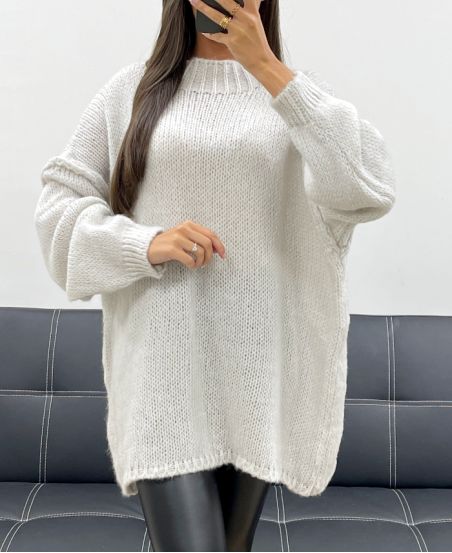 MIĘKKI AH255091 OVERSIZOWY SWETER