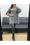 MORBIDO MAGLIONE OVERSIZE AH255091 GRIGIO SCURO