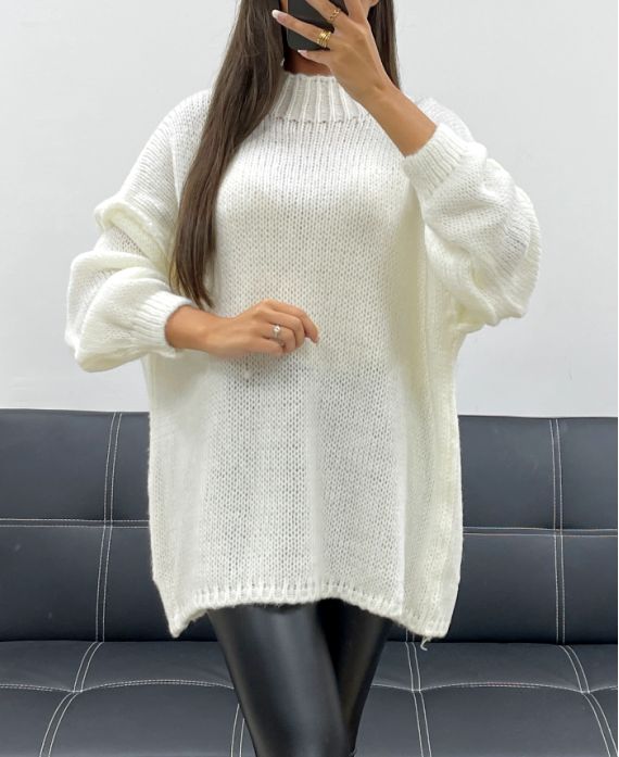 MORBIDO MAGLIONE OVERSIZE AH255091 BIANCO
