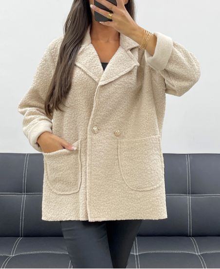 MOUMOUTE 2-POCKET JACKET AH255167 BEIGE