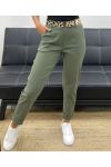 4-PACK 2-POCKET PANTS + LEOPARD BELT S-M-L-XL AH255119 KHAKI