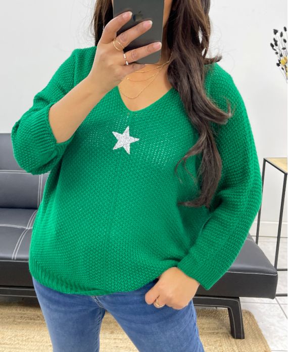 STERN PULLOVER PE0317 SMARAGD