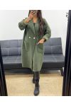 DŁUGI PŁASZCZ 2 KIESZENIE AH255035 KHAKI