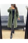 DŁUGI PŁASZCZ 2 KIESZENIE AH255035 KHAKI