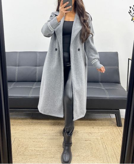 GREY AH255175 COAT