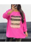 TOP VISCOSE GOLD PE0400 FUSHIA