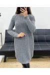 PULL ROBE MAILLE A PERLES AH2555094 GRIS