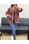 VESTE SUEDINE IMPRIMéE AH2555099 BORDEAUX