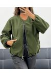 BOMBERS ZIP 2 POCHES AVEC DOUBLURE AH2555050 KAKI