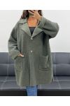 VESTE AMPLE LAINE 2 POCHES AH2555024 KAKI