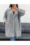 VESTE AMPLE LAINE 2 POCHES AH2555024 CHINé