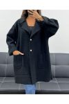 VESTE AMPLE LAINE 2 POCHES AH2555024 NOIR