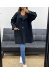 VESTE AMPLE LAINE 2 POCHES AH2555024 NOIR