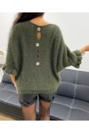JERSEY DE MOHAIR CON BOTONES AH2555066 CAQUI