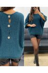JERSEY DE MOHAIR CON BOTONES AH2555066 AZUL