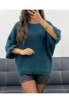 JERSEY DE MOHAIR CON BOTONES AH2555066 AZUL