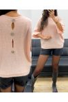 MOHAIR PULLOVER WITH BUTTONS AH2555066 PINK