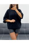 MOHAIR PULLOVER WITH BUTTONS AH2555066 BLACK