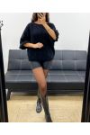 MOHAIR PULLOVER WITH BUTTONS AH2555066 BLACK
