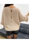 MOHAIR PULLOVER WITH BUTTONS AH2555066 BEIGE
