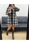 TWEED COAT WITH BLACK LINING AND POCKETS AH2555039